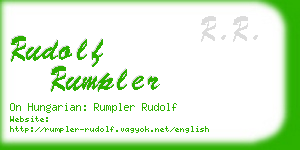 rudolf rumpler business card